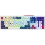 Клавиатура Oklick 725G проводная, USB Type-A, белый/красный