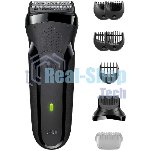 Электробритва Braun S3 300BT черная сухое бритье с триммером для бороды тип 5408