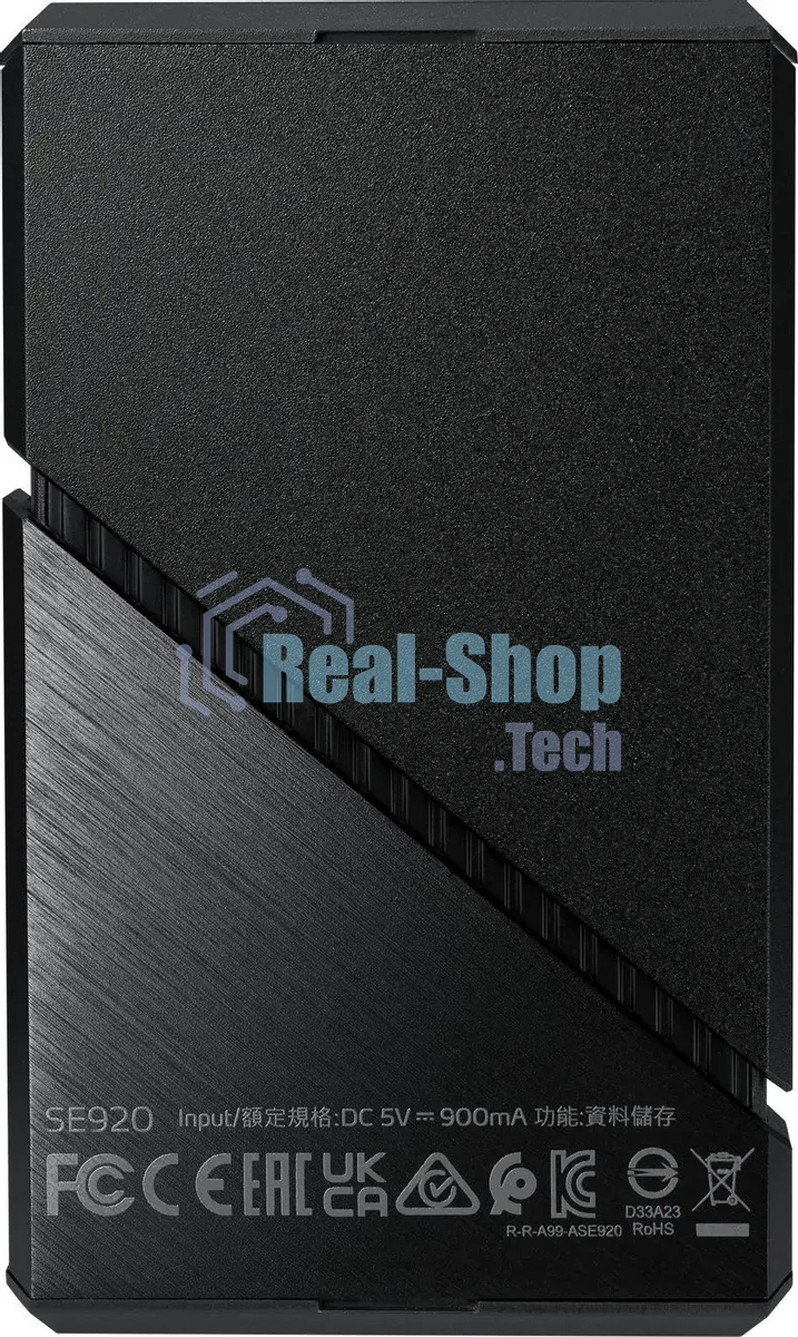 Внешний SSD ADATA SE920, 4TB, USB 4 Type-C, R/W 3800/3700, черный