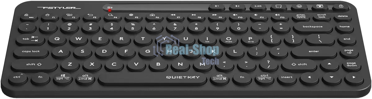 Клавиатура беспроводная A4Tech Fstyler FBK36C AS, USB, Bluetooth/Радиоканал, черный