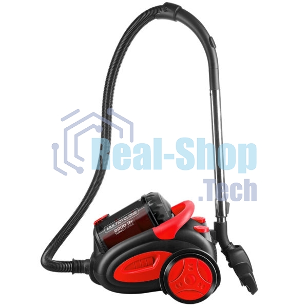Пылесос Centek CT-2520 черный/красный, 400/2200 Вт, уборка сухая, пылесборник циклонный фильтр 2 л