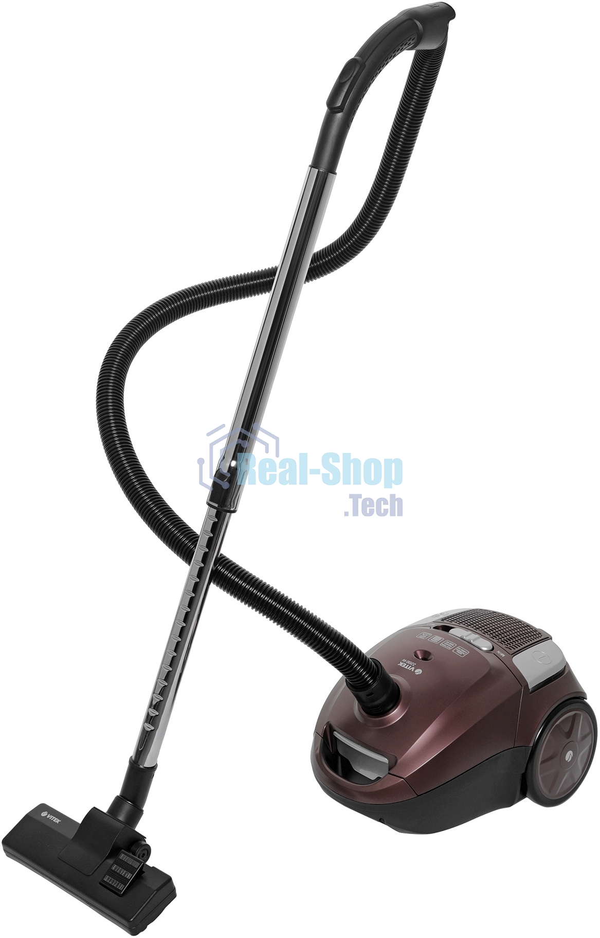 Пылесос Vitek VT-8138 коричневый/черный, 350/2200 Вт, уборка сухая, пылесборник мешок 2 л