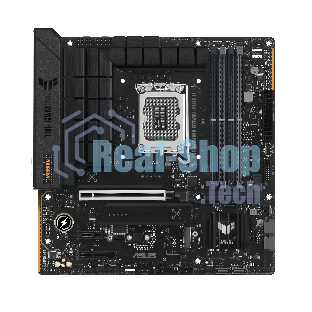 Материнская плата ASUS TUF GAMING B760M-PLUS II, LGA 1700, Intel B760, 4xDDR5, 4xSATA, 3xM.2, 1xPCIe 5.0 x16, 1xPCIe x4, 1xPCIe x1, 1xUSB-A 3.2 Gen 2, 2xUSB-A 3.2 Gen 1, 4xUSB 2.0, 1xUSB-C 3.2 Gen 2x2, 1x2.5Gb LAN, 5x3.5 мм, 7.1, mATX