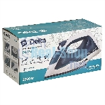 Утюг Delta DL-153 белый с бирюзовым, 2200 Вт, 23 г/мин, 125 г/мин, 260 мл