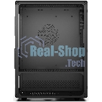 Компьютерный корпус CBR mATX Minitower V500, без БП, 1хUSB 3.0, 2хUSB 2.0, HD Audio+Mic, закаленное стекло, черный [PCC-MATX-V500-WPSU