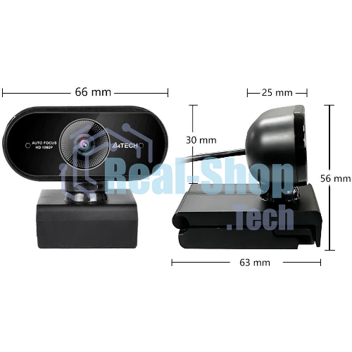 Веб-камера A4Tech PK-930HA 1920x1080, 30 кадр/с, USB Type-A, микрофон, автоматическая фокусировка, универсальное крепление
