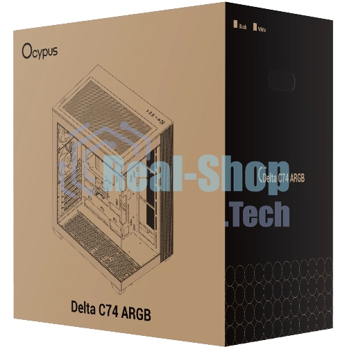 Корпус Ocypus Delta C74 ARGB White, Midi-Tower, белый, 2 x 120 мм