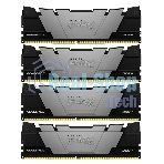Оперативная память Kingston Fury Renegade, DDR4, 128GB (4x32GB), 3200MHz, CL16, DIMM, радиатор, черный