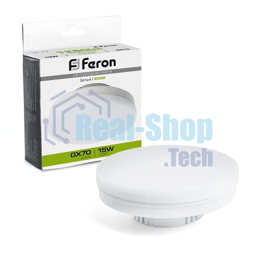 Лампа светодиодная Feron LB-472 LED 15Вт GX70 белый таблетка