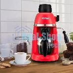 Кофеварка капельная Kitfort КТ-760-1 красный/черный, молотый кофе, 240мл, 800Вт, 3,5 бар