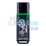 Флешка USB Smartbuy Glossy series Dark Grey (SB32 GbGS-DG), 32Gb, USB 3.0, R/W 75/25, темно-серый