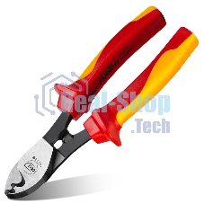 Кабелерез диэлектрический Deli DL515106 160 мм, сталь Cr-V, сертификат VDE для работ под напряжением до 1000 В Кабелерез диэлектрический Deli DL515106 160 мм, сталь Cr-V, сертификат VDE для работ под напряжением до 1000 В