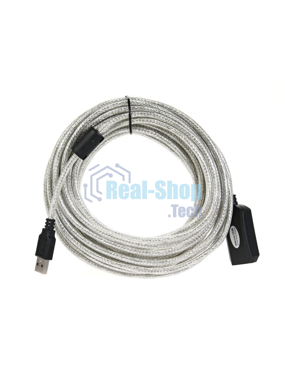 Кабель VCOM VUS7049-10M USB2.0-repeater, удлинительный активный Am-->Af 10м