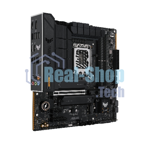 Материнская плата ASUS TUF GAMING B760M-PLUS II, LGA 1700, Intel B760, 4xDDR5, 4xSATA, 3xM.2, 1xPCIe 5.0 x16, 1xPCIe x4, 1xPCIe x1, 1xUSB-A 3.2 Gen 2, 2xUSB-A 3.2 Gen 1, 4xUSB 2.0, 1xUSB-C 3.2 Gen 2x2, 1x2.5Gb LAN, 5x3.5 мм, 7.1, mATX