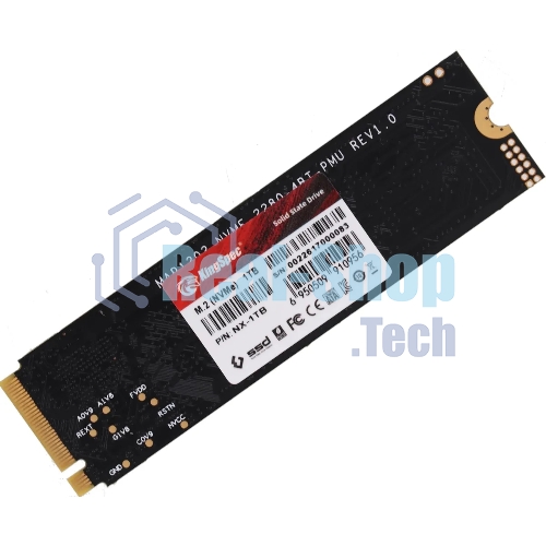 Накопитель SSD M.2 KingSpec NX-1Tb, PCIe 3.0 x4, NVMe, R/W 3400/3100