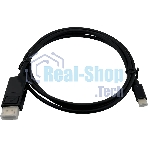 Кабель Buro ver1.4 USB Type-C (m) DisplayPort (m) 1.5м черный