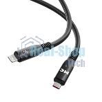 Дата-кабель MORE CHOICE (4620202554581) K83ia 2м USB 3.0A PD 27W для Lightning ng 8-pin -2 м, черный