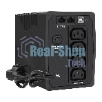 Источник бесперебойного питания ExeGate Power Back BNB-1000.LED.AVR.4C13.RJ.USB 1000VA/550W, LED, AVR, 4*C13, RJ45/11,USB, черный