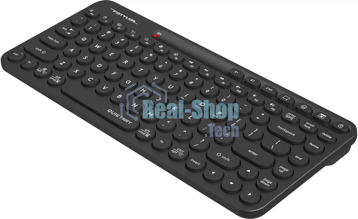 Клавиатура беспроводная A4Tech Fstyler FBK36C AS, USB, Bluetooth/Радиоканал, черный