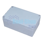 Корпус ACD XG387 Metal case IP65, 200x120x80мм, металлический, 3 отверстия (28 + 28 + 23мм) с резиновыми заглушками, серебристый, совместим с Raspberry Pi 3B, 3B+, 4, Orange Pi