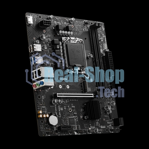 Материнская плата MSI PRO H610M-S DDR4, LGA 1700, Intel H610, 2xDDR4, 2xSATA, 1xM.2, 1xPCIe 4.0 x16, 1xPCIe 3.0 x1, 1xHDMI, 1x1Gb LAN, 4xUSB 2.0, 2xUSB 3.2 Gen 1, 3x3.5 мм, 7.1, Micro-ATX