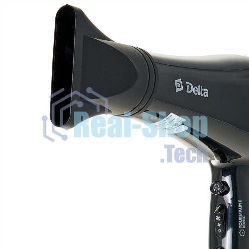 Фен Delta DL-0938 черный, 2000 Вт, ионизация