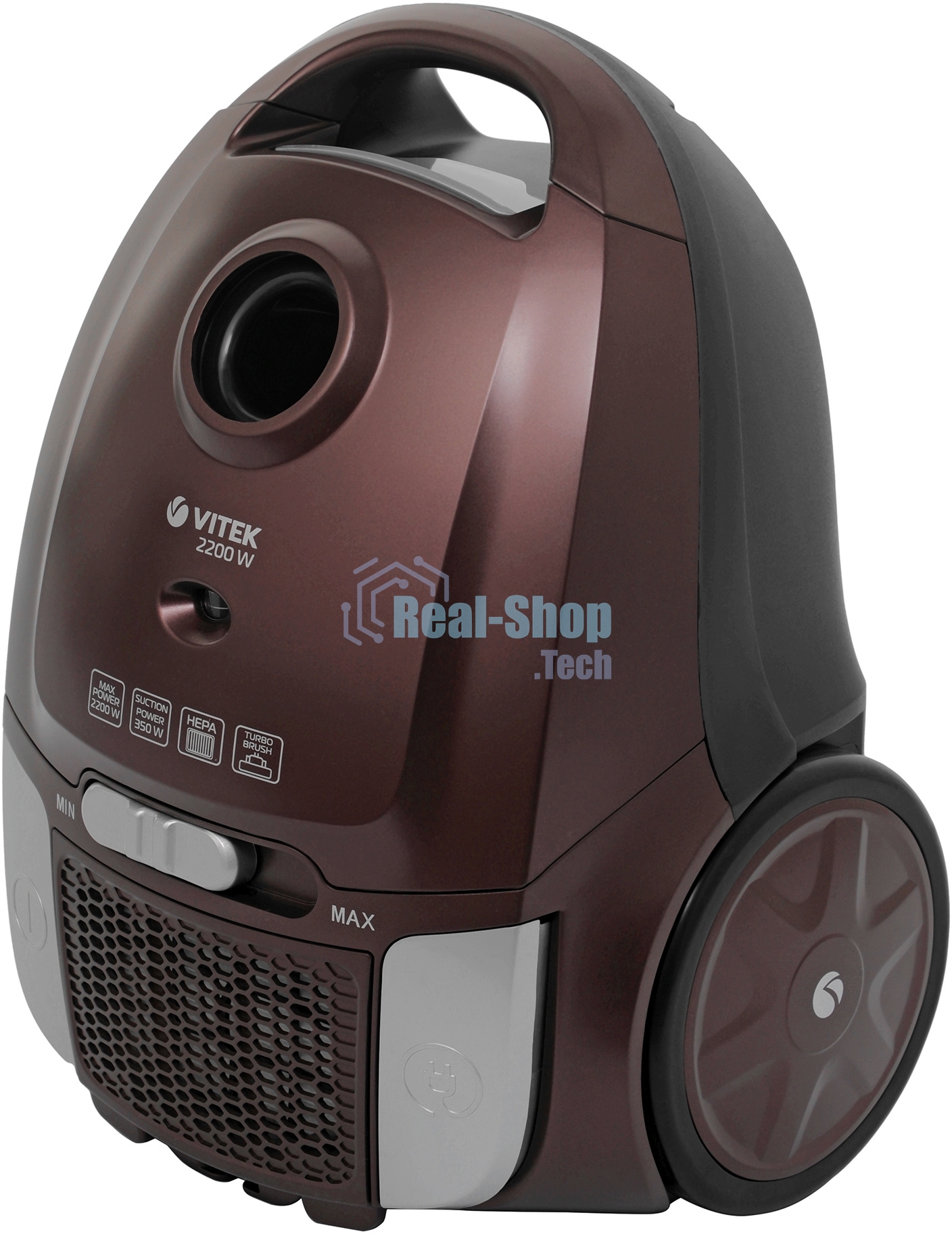 Пылесос Vitek VT-8138 коричневый/черный, 350/2200 Вт, уборка сухая, пылесборник мешок 2 л