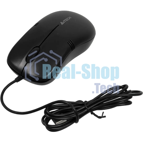Мышь проводная A4Tech OP-560NUS черный, 1200 dpi, USB, кнопки - 3
