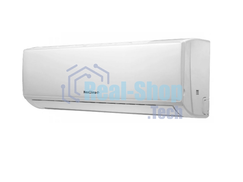 Cплит-система настенного типа Neoclima NS/NU-HAL24FWI32 инвертор, 24000 BTU, 70 м², 28 дБ, охлаждение, обогрев, осушение, белый