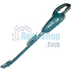 Строительный пылесос Makita DCL180Z синий, питание от аккумулятора, 30 Вт, уборка сухая, пылесборник 0.65 л, без АКБ, без ЗУ (работа от АКБ max 20 мин)