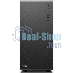 Компьютерный корпус CBR mATX Minitower V500, без БП, 1хUSB 3.0, 2хUSB 2.0, HD Audio+Mic, закаленное стекло, черный [PCC-MATX-V500-WPSU