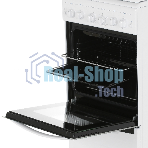 Плита газовая Gefest ПГ 5100-02 белый, конфорок 4 шт, духовка 52 л, 50 см x 85 см x 58.5 см