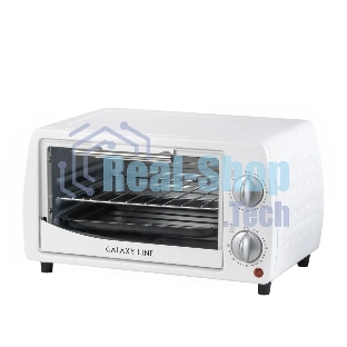 Мини-печь Galaxy Line GL 2626, белый, 10 л, 1000 Вт, таймер на 60 минут, индикатор работы, автоотключение
