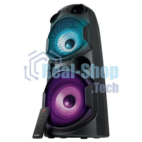 Колонка АС SVEN PS-750, черный (80 Вт, TWS, Bluetooth, FM, USB, microSD, LED-дисплей, 2х4400мА*ч)