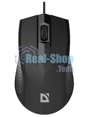 Мышь проводная Defender Optimum MB-270 черный, 1200 dpi, USB, кнопки - 3