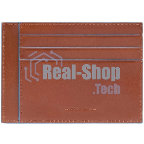 Картхолдер Piquadro Blue Square PP2762B2R/M каштановый, натуральная кожа