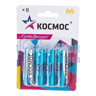 Элемент питания Космос алкалиновый AA/LR06 BP-8 (блист.8шт)