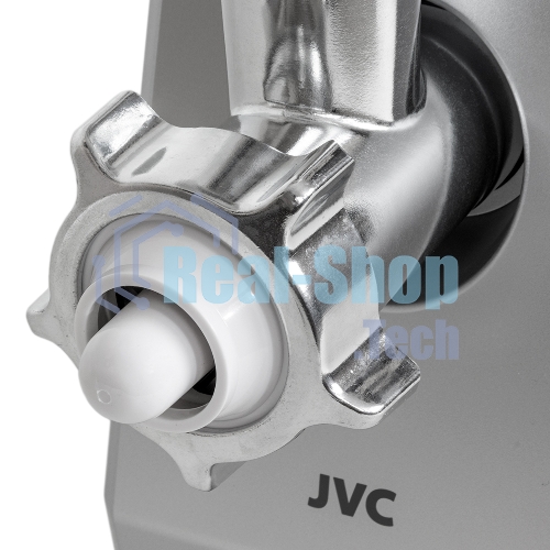 Мясорубка электрическая JVC JK-MG128 черный, 2500 Вт, 2.7 кг/мин, реверс, металлический лоток, насадки - 4