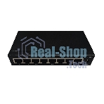 Коммутатор неуправляемый NEOMAX NMS-108P-1000-S, 8 портов 1000 Mbps, металл