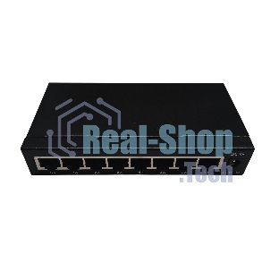 Коммутатор неуправляемый NEOMAX NMS-108P-1000-S, 8 портов 1000 Mbps, металл