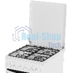 Плита газовая Gefest ПГ 5100-02 белый, конфорок 4 шт, духовка 52 л, 50 см x 85 см x 58.5 см