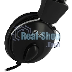 Проводные наушники Oklick HS-M200 черный, накладные, Jack 3.5 мм