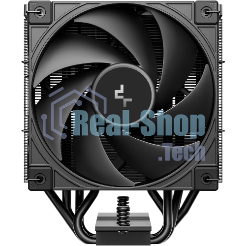 Кулер для процессора DEEPCOOL AK400 G2 LGA1851/1700/1200/115X/AM5/AM4 (12шт/кор, TDP 220W, PWM, Fan 120мм, 4 тепл. Трубки, Wood-grain top cover, черный) RET (R-AK400G2-BKNNMN-GJD)