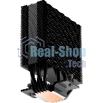 Кулер для процессора PCCooler RT500 BK (240W, 4-pin PWM, LED temp., 152мм, Al/Cu, 5x6мм, 1x120мм, 73.32CFM, 34.9dBA, 2200RPM, S: 1851/1700/1200/115X, AM5/AM4, черный)