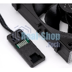 Кулер для корпуса Thermalright TL-M12QR Reverse (124x120x25mm, 4-pin PWM, ARGB, 47.6CFM, 23.2dBA, 1500RPM, черный)