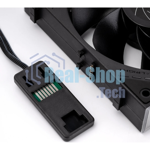 Кулер для корпуса Thermalright TL-M12QR Reverse (124x120x25mm, 4-pin PWM, ARGB, 47.6CFM, 23.2dBA, 1500RPM, черный)