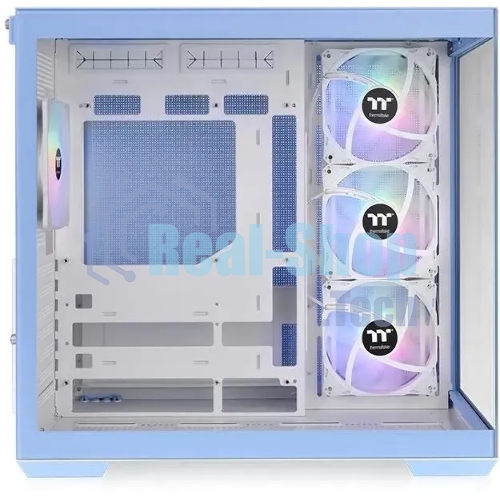 Компьютерный корпус Thermaltake View 380 TG ARGB синий без БП ATX 6x120мм 2x140мм 1x200мм 2xUSB3.0 audio bott PSU