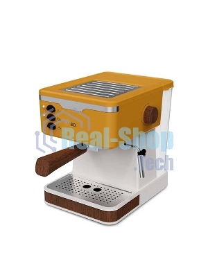 Кофеварка эспрессо BQ CM2006 желтый, исп. кофе - молотый, 1.7 л, 850 Вт, 20 бар