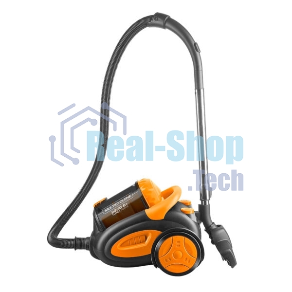 Пылесос Centek CT-2520 оранжевый/черный, 400/2200 Вт, уборка сухая, пылесборник циклонный фильтр 2 л