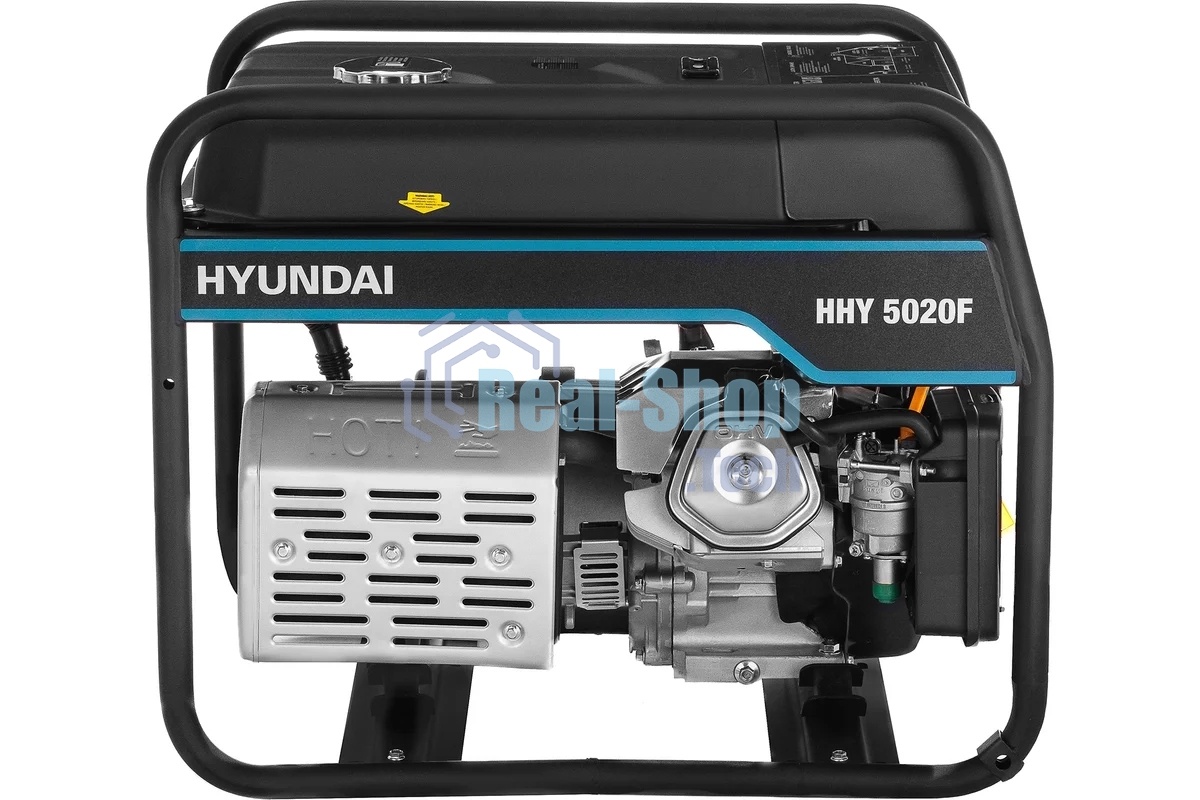 Электрогенератор бензиновыйHyundai HHY 5020F, 4.5 кВт, 72 дБ, 69.5 кг